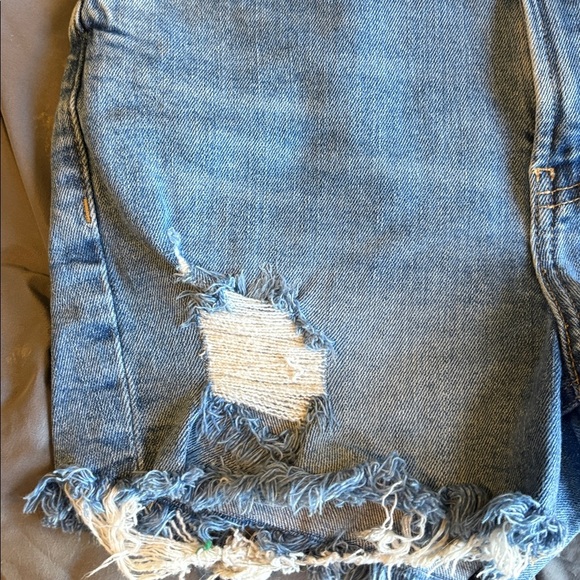 Old Navy Frayed Blue Jean Shorts - Picture 6 of 7
